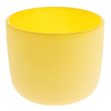 Maxbell 7" Solar Chakra Crystal Singing Bowl E Note High Quality Sound+Suede Mallet