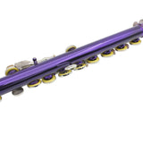 Maxbell 1 Pieces 16 Holes C Key Split E mechanism Purple Flute with 20 Pieces Key Hole Plugs Set