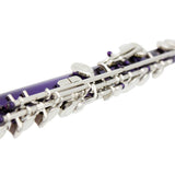 Maxbell 1 Pieces 16 Holes C Key Split E mechanism Purple Flute with 20 Pieces Key Hole Plugs Set