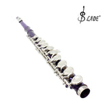 Maxbell 1 Pieces 16 Holes C Key Split E mechanism Purple Flute with 20 Pieces Key Hole Plugs Set