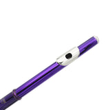 Maxbell 1 Pieces 16 Holes C Key Split E mechanism Purple Flute with 20 Pieces Key Hole Plugs Set