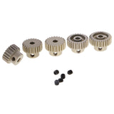 Maxbell 48DP 3.175mm 21T 22T 23T 24T 25T Motor Pinion Gear + 35T Brushed Motor for 1:10 Truck 4WD SCX10 D90