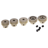 Maxbell 48DP 3.175mm 21T 22T 23T 24T 25T Motor Pinion Gear + 35T Brushed Motor for 1:10 Truck 4WD SCX10 D90