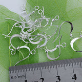 Maxbell Set of 40PCS Silver Plated Earring Hooks Earwire Womens Jewelry Fashion Accessory 15MM Length