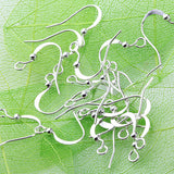 Maxbell Set of 40PCS Silver Plated Earring Hooks Earwire Womens Jewelry Fashion Accessory 15MM Length