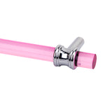 Maxbell Home Bedroom Kitchen Furniture Decor Pink Acrylic Drawer Pull Knob Cabinet Door Handle + 2 Mounting Screw