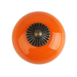 Maxbell Vintage Retro Round Home Kitchen Drawer Cabinet Cupboard Door Pull Handle Knob Orange Pack of 2PCS