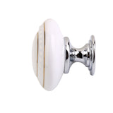 Maxbell Home Bedroom Kitchen Shoe Cabinet Cupboard Door Drawer Bin Mushroom Pull Handle Knob Puller White Pack of 2PCS + 2 Mounting Screw