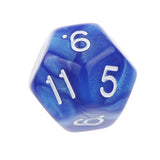 Maxbell 40 Pieces Multi Sided D6-D20 Dice for D&D TRPG Party Board Game Toys Blue