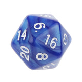 Maxbell 40 Pieces Multi Sided D6-D20 Dice for D&D TRPG Party Board Game Toys Blue