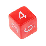 Maxbell 40 Pieces Multi Sided D6-D20 Dice for D&D TRPG Party Board Game Toys Red