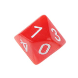 Maxbell 40 Pieces Multi Sided D6-D20 Dice for D&D TRPG Party Board Game Toys Red