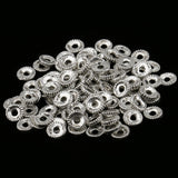 Maxbell   Wholesale DIY Spacer Beads Findings Tibetan Silver Rondelle Wheel for Jewelry Finding Making