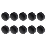 Maxbell Pro 10 Pieces / Set Black 13mm Glue-on Pool Billiards Cue Stick Tips Accessory Repair Tool - Hard