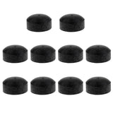 Maxbell Pro 10 Pieces / Set Black 13mm Glue-on Pool Billiards Cue Stick Tips Accessory Repair Tool - Hard