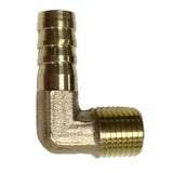 Maxbell 1/4 BSP to 6,8,10,12,mm Brass 90 Degree Male Elbow Barbed Hose Tail Pipe