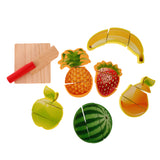 Maxbell 8 Pieces + 11 Pieces Kitchen Wooden Fruits Baby Educational Pretend Cut Toys