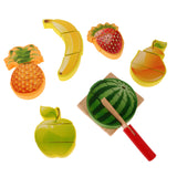 Maxbell 8 Pieces + 11 Pieces Kitchen Wooden Fruits Baby Educational Pretend Cut Toys