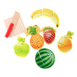 Maxbell 8 Pieces + 11 Pieces Kitchen Wooden Fruits Baby Educational Pretend Cut Toys