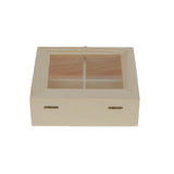 Maxbell 3Pcs Unfinished Plain Wooden Jewelry Box Case Handmade Unpainted Wood Craft