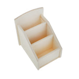 Maxbell 3Pcs Unfinished Plain Wooden Jewelry Box Case Handmade Unpainted Wood Craft