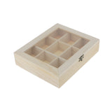 Maxbell 3Pcs Unfinished Plain Wooden Jewelry Box Case Handmade Unpainted Wood Craft