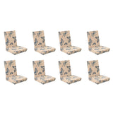 Maxbell 8Pieces Elastic Fabric Short Dining Chair Cover Wedding Post Card Butterfly Decor