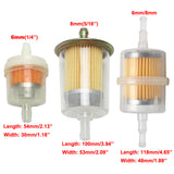 Maxbell 3 Pieces 6mm 8mm Motorcycle Oil Gas Petrol Fuel Filter Seperator