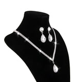 Maxbell Fashion Wedding Bridal Party Crystal Crown Tiara Headband Necklace Earrings Women’s Jewelry Set