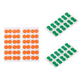 Maxbell 48 Pieces Green + Orange Self-adhesive Foam Fly Fishing Stick on Strike Indicator Fishing Accessory