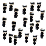 Maxbell 20 Pieces Ladies Corset Garter Grips Suspender Clips Stocking Clips Lingerie Accessory Black