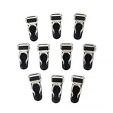 Maxbell 20 Pieces Ladies Corset Garter Grips Suspender Clips Stocking Clips Lingerie Accessory Black