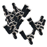 Maxbell 20 Pieces Ladies Corset Garter Grips Suspender Clips Stocking Clips Lingerie Accessory Black