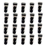 Maxbell 20 Pieces Ladies Corset Garter Grips Suspender Clips Stocking Clips Lingerie Accessory Black