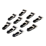 Maxbell 20 Pieces Ladies Corset Garter Grips Suspender Clips Stocking Clips Lingerie Accessory Black