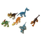 Maxbell 6 Pieces Cartoon Reptiles Animal Plastic Jurassic Dinosaur Model Figure Toy