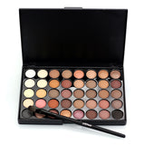 Maxbell 40 Colors Matt Shimmer Eye Shadow Palette Makeup Set + 7pcs Cosmetic Brush