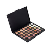 Maxbell 40 Colors Matt Shimmer Eye Shadow Palette Makeup Set + 7pcs Cosmetic Brush