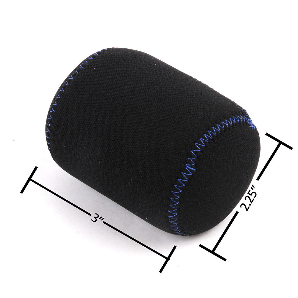 Maxbell Pack of 2 Neoprene Fishing Spinning Reel Wheel Storage Bag Protective Case Pouch Black