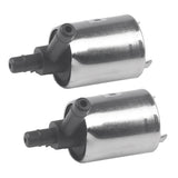 Maxbell 2 Pieces DC 12V Electric Solenoid Valve for Water Air Gas Normally Closed Replacement Silver Valve