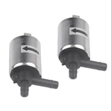 Maxbell 2 Pieces DC 12V Electric Solenoid Valve for Water Air Gas Normally Closed Replacement Silver Valve