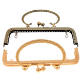 Maxbell 2 Pcs 20cm Metal Frame Clasp Arch For Purse Accessories Craft DIY Style 3