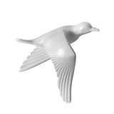 Maxbell 5Pcs Creative Resin Seagull Shaped Bedroom TV Background Wall Decorations White