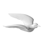 Maxbell 5Pcs Creative Resin Seagull Shaped Bedroom TV Background Wall Decorations White