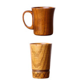 Maxbell Wooden Cup Pure Handmade Coffee Tea Beer Juice Milk Mug Drinking Cup 2pcs