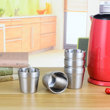 Maxbell 180ml Modern Stainless Steel Cups Pint Cup Coffee Beer Mug Kids Tumbler