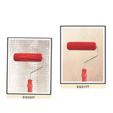 Maxbell Set 2pcs 7" Embossed Pattern Painting Roller Brush Tool Wall DIY Decor 1#