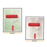 Maxbell Set 2pcs 7" Embossed Pattern Painting Roller Brush Tool Wall DIY Decor 3#