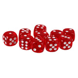 Maxbell 20 Pieces Acrylic Six Sided D6 Dice for D&D TRPG Party Board Game Toys