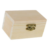 Maxbell 5pcs Unpainted Wooden Jewelry Box DIY Storage Treasure Toy Case 9 X 5 X 5cm